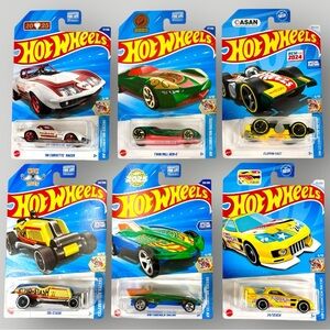 Lot Of 6 Hot Wheels Celebration Racer Cars - 2025, ASAN, Friendship Day